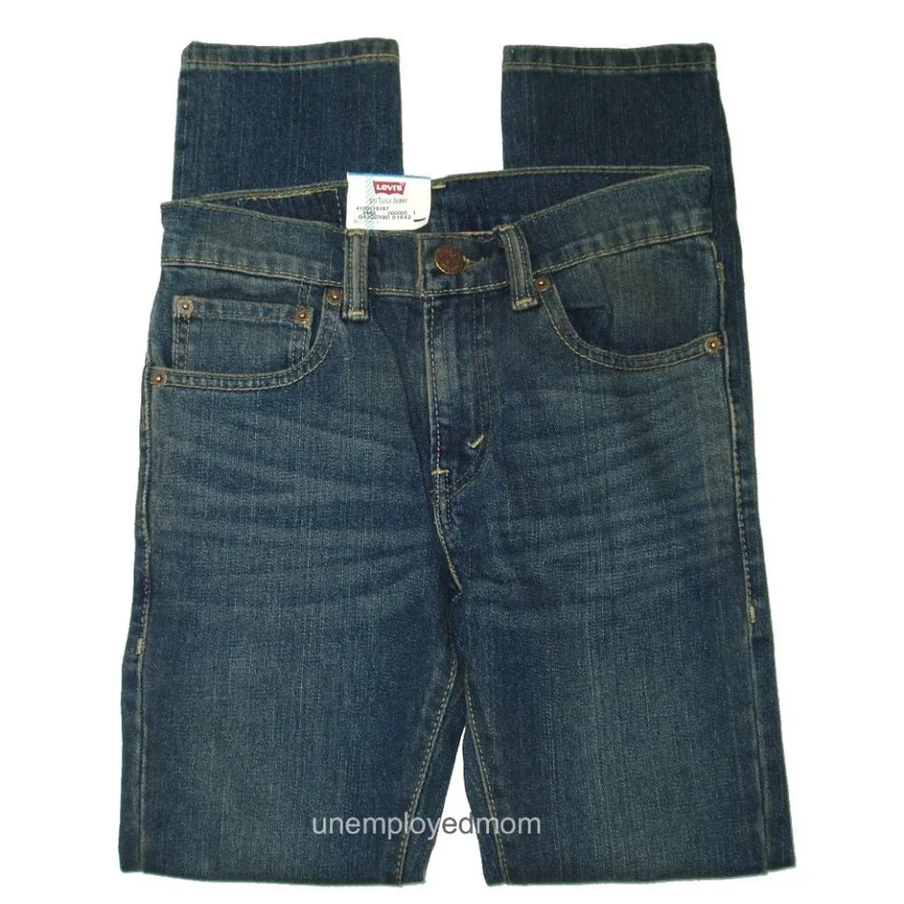 Boys Blue Jeans Super Skinny Fit Levis 510 Youth Pants 12 Regulars 26 x 26 1/2 - Picture 3 of 10